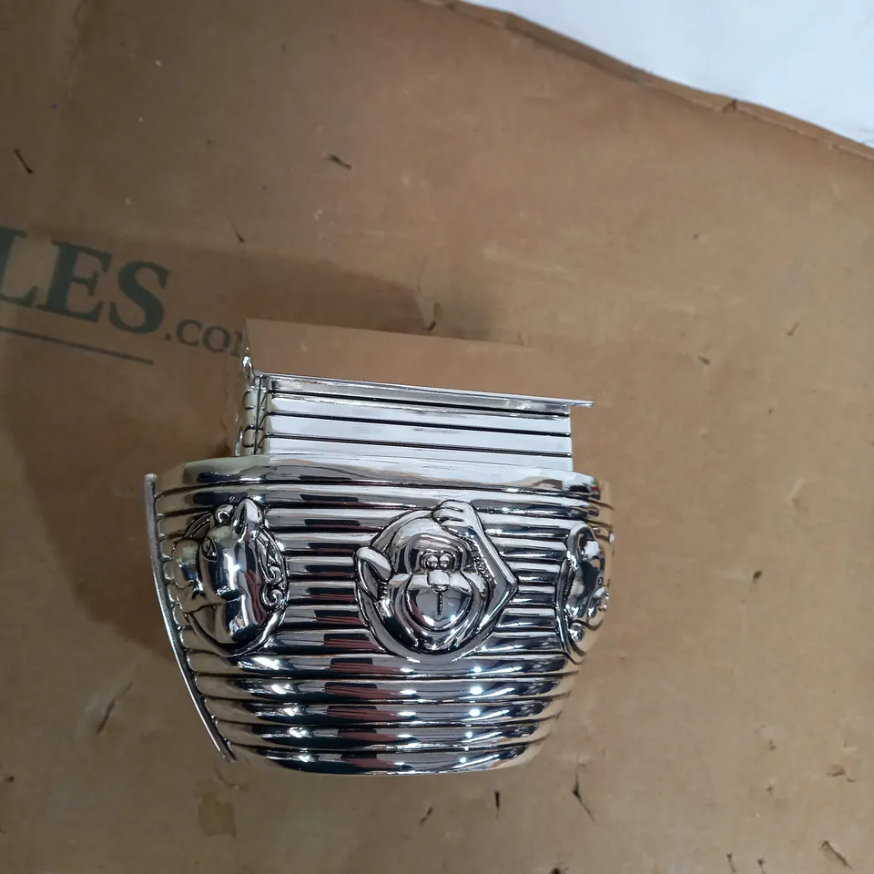 BAMBINO NOAH'S ARK SILVER-PLATED MONEY BOX
