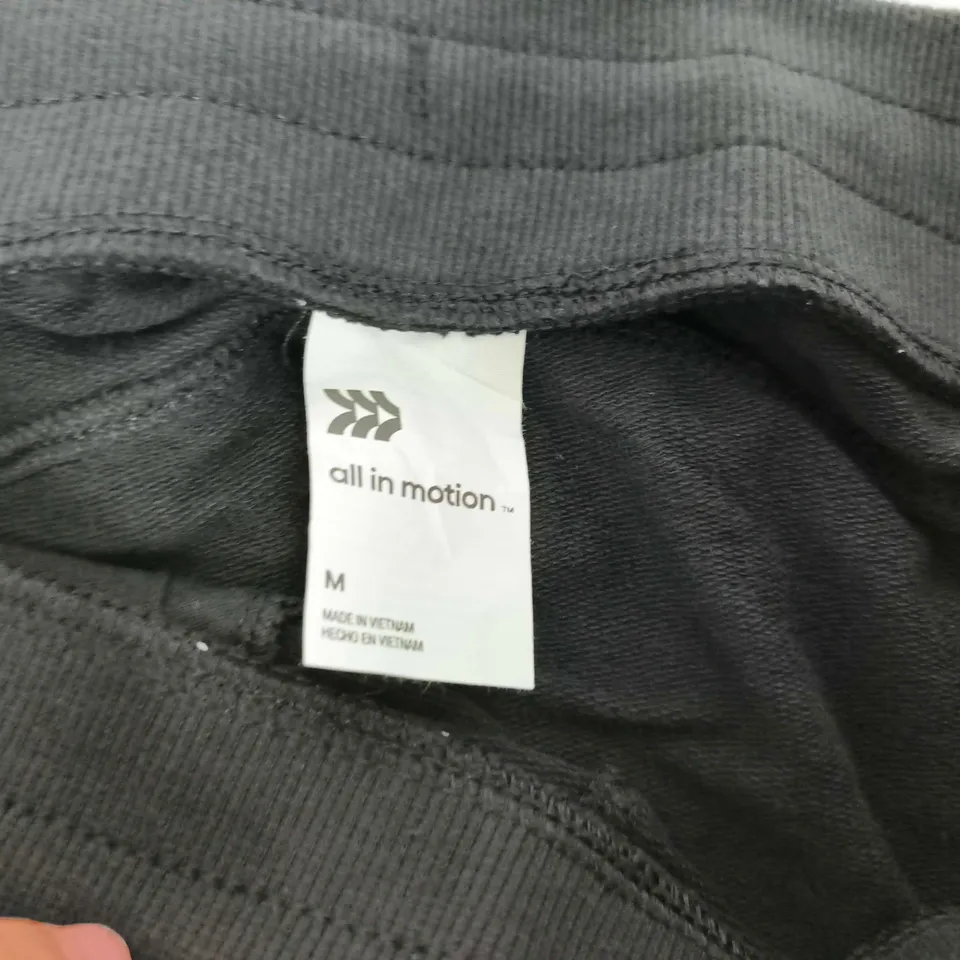 ALL IN MOTION MEN'S BLACK JOGGERS – SIZE M