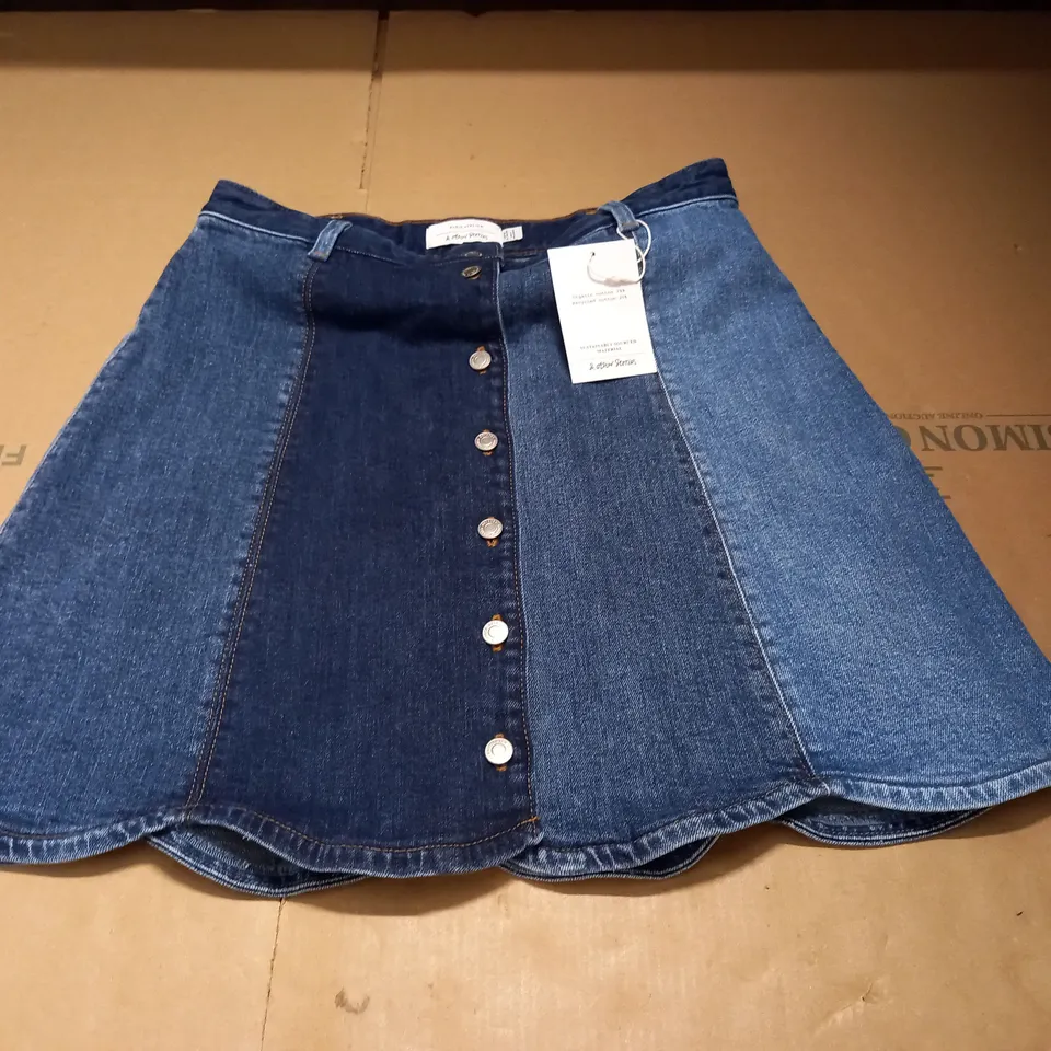 & OTHER STORIES BUTTON FRONT DENIM SKIRT - EUR 38