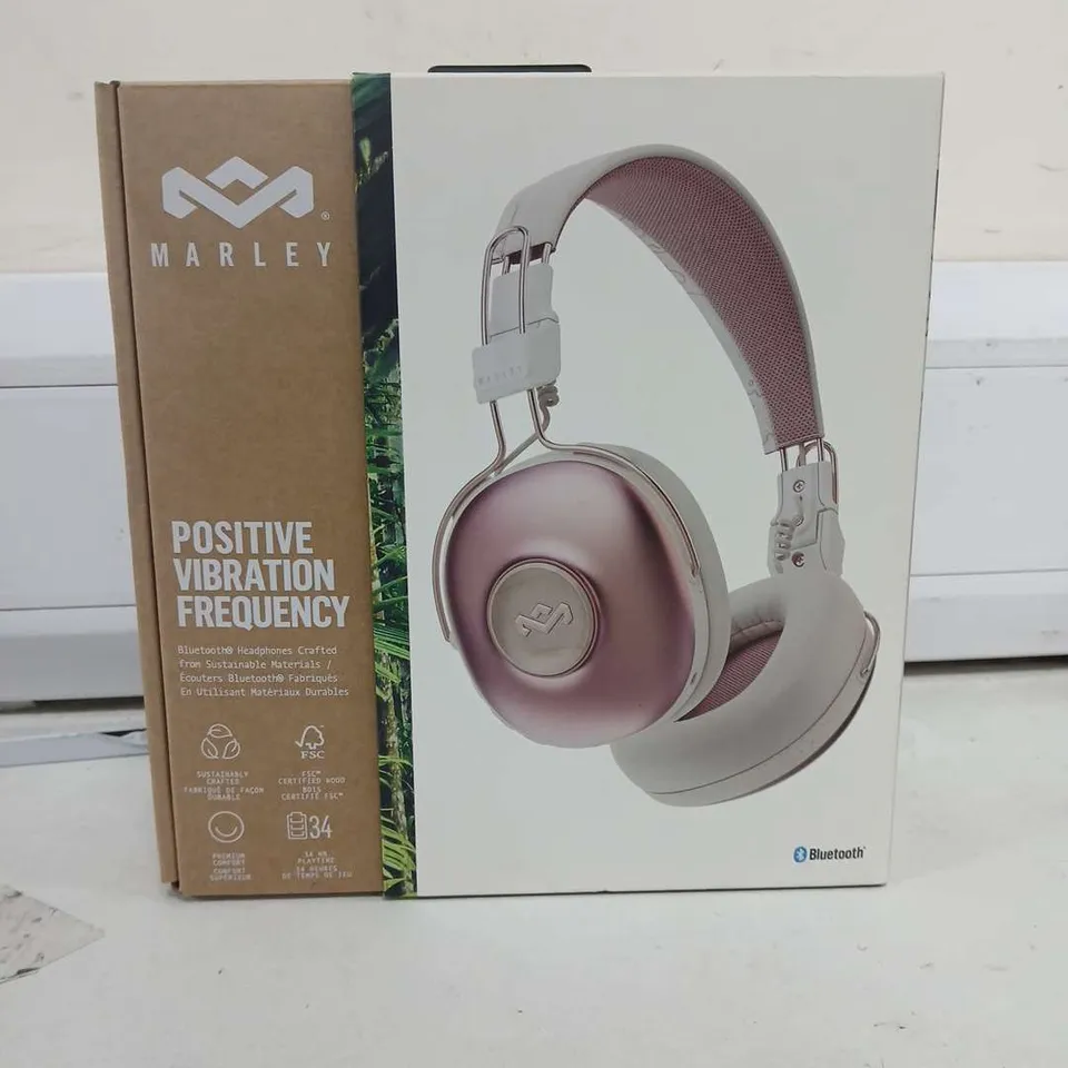 BOXED MARLEY POSITIVE VIBRATION FREQUENCY BLUETOOTH HEADPHONES