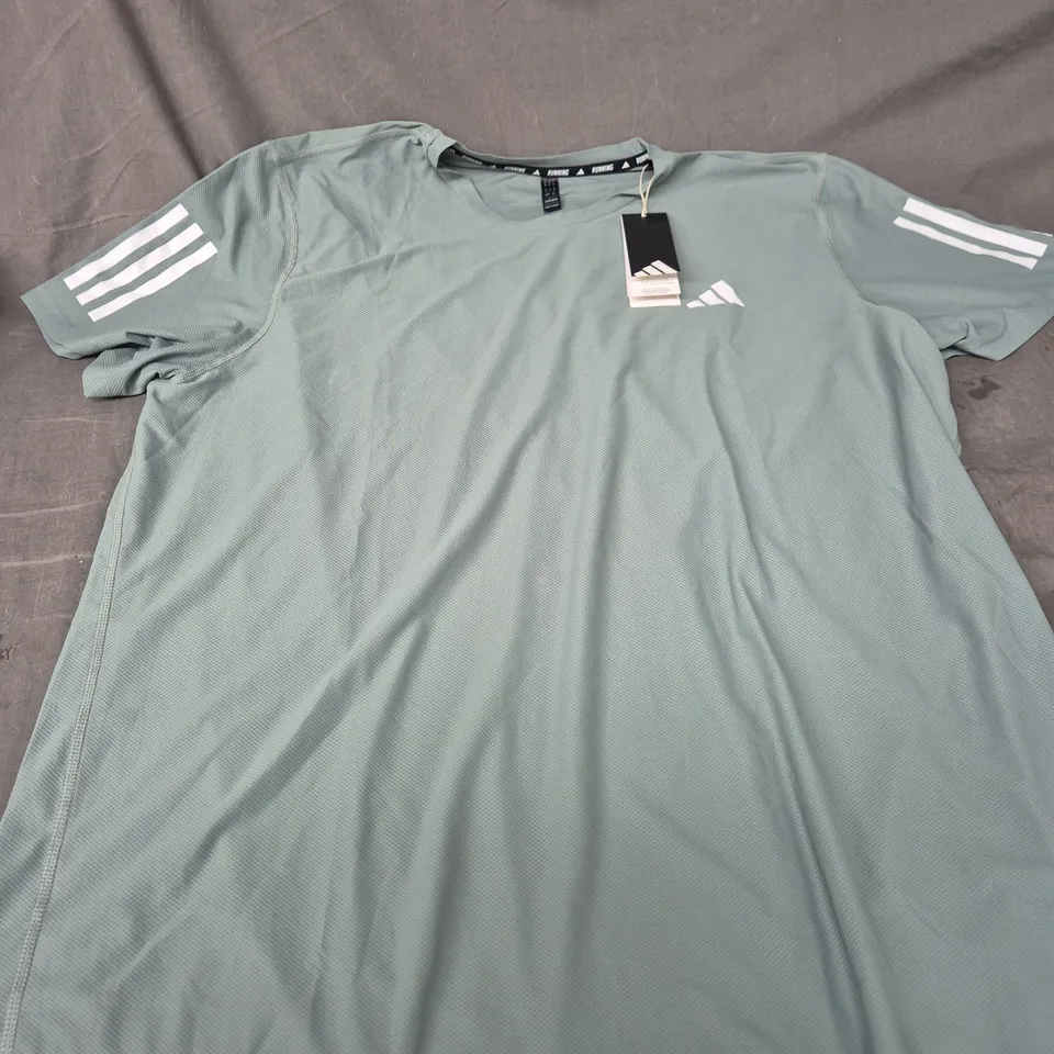 ADIDAS RUNNING T‑SHIRT – LIGHT TEAL SIZE XL