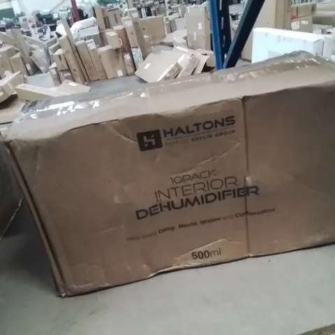 BOXED KEPLIN HALTON 10 PACK INTERIOR DEHUMIDIFIER 500ML 