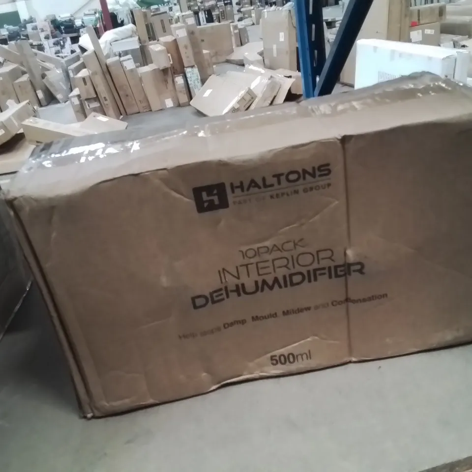BOXED KEPLIN HALTON 10 PACK INTERIOR DEHUMIDIFIER 500ML 