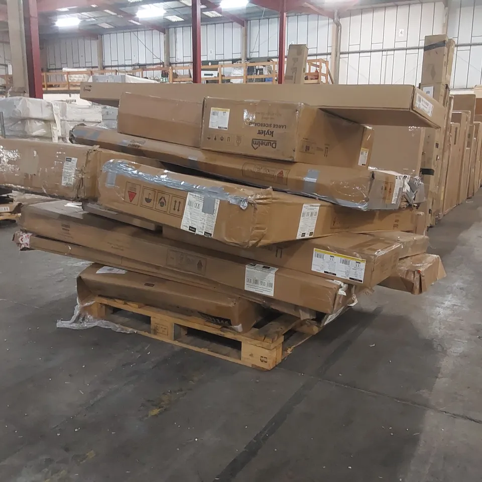 PALLET CONTAINING A LARGE ASSORTMENT OF FURNITURE PARTS ECT