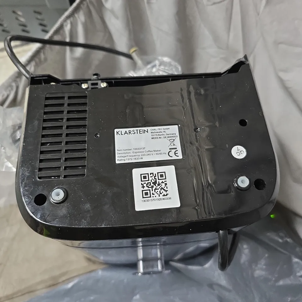 KLARSTEIN ESPRESSO COFFEE MACHINE