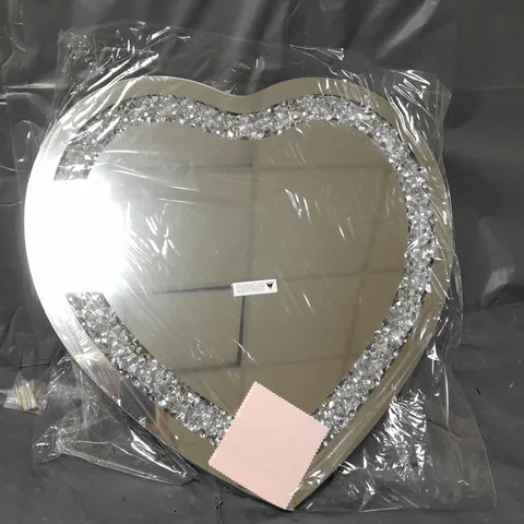 HEART SHAPED WALL MIRROR - COLLECTION ONLY