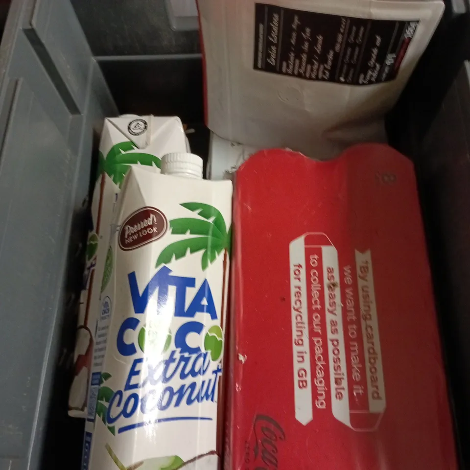 APPROXIMATELY 10 ASSORTED FOOD AND DRINK ITEMS TO INCLUDE - KENCO DECAF COFFEE, TAYLORS HERBAL TEA BAGS AND VITA COCO COCONUT WATER