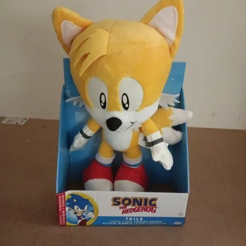 BOXED JAKKS SONIC THE HEDGEHOG TAILS JUMBO PLUSH
