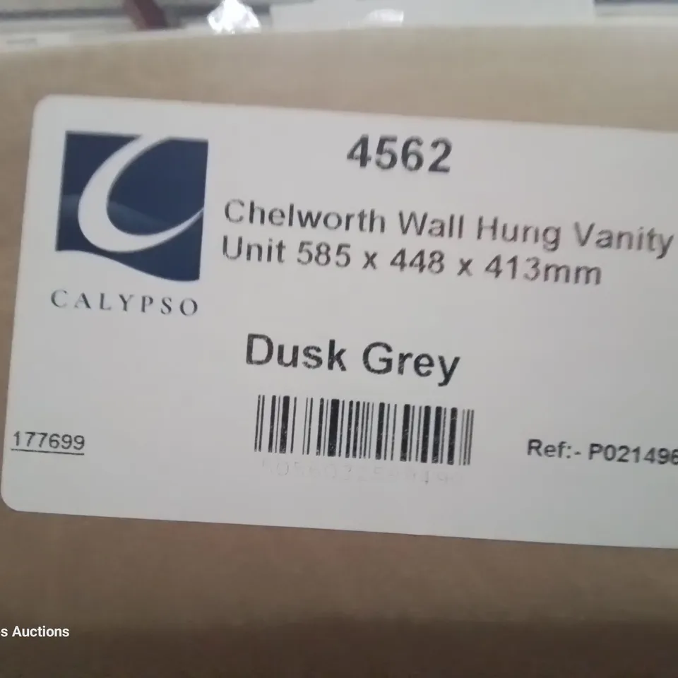 PALLET OF APPROXIMATELY 9 BOXED CHELWORTH WALL HUNG VANITY UNITS DUSK GREY