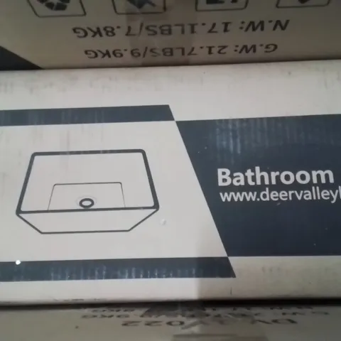 PALLET CONTAINING APPROXIMATELY 14 DEERVALLEY BATHROOM SINK BASINS