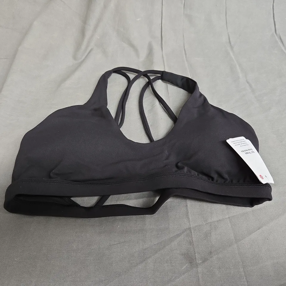 LULULEMON NULU STRAPPY SCOP NECK BRA SIZE 6