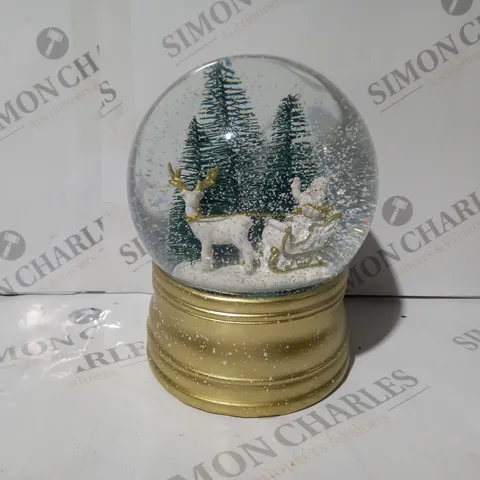BOXED SANTA EXPRESS CHRISTMAS CHARACTER MUSICAL WATER SPINNER - SANTA