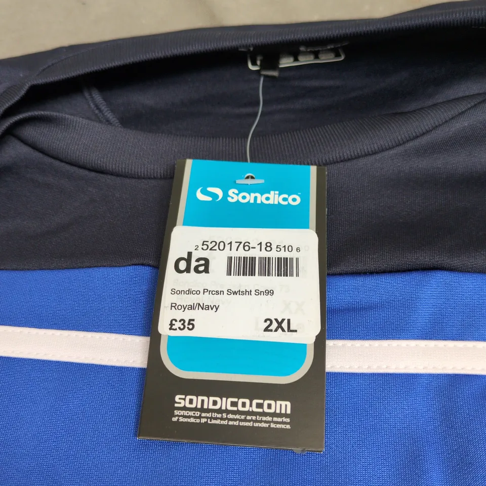 SONDICO OFFICIAL PRODUCT NAVY/ROYAL SPORTS TOP, UK 2XL