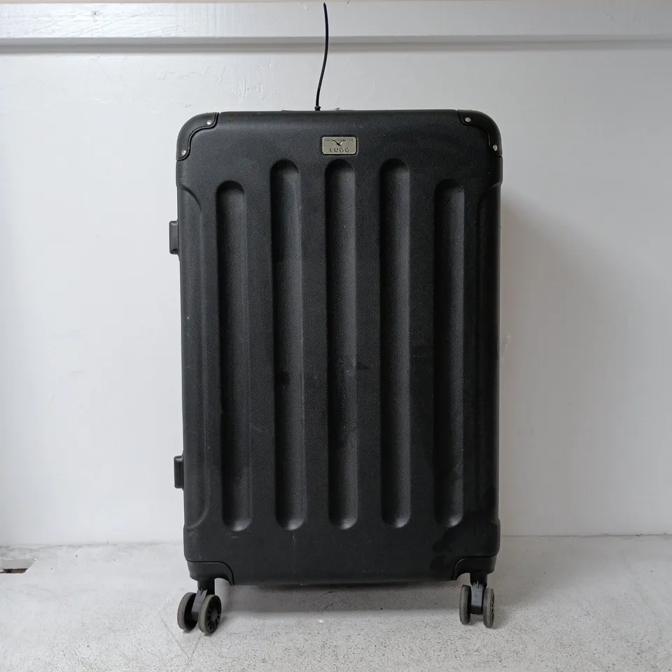 LUGG BLACK TRAVEL LUGGAGE SUITCASE 28" ON WHEELS
