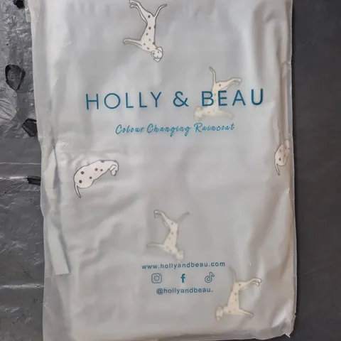SEALED HOLLY & BEAU COLOUR CHANGING DALMATIAN RAINCOAT SIZE LARGE