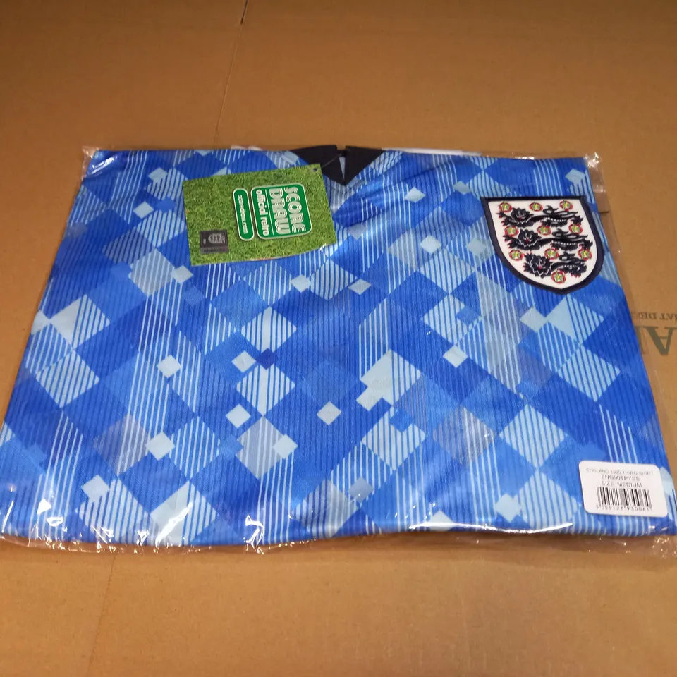MENS ENGLAND FC AWAY 1990 SHIRT SIZE M