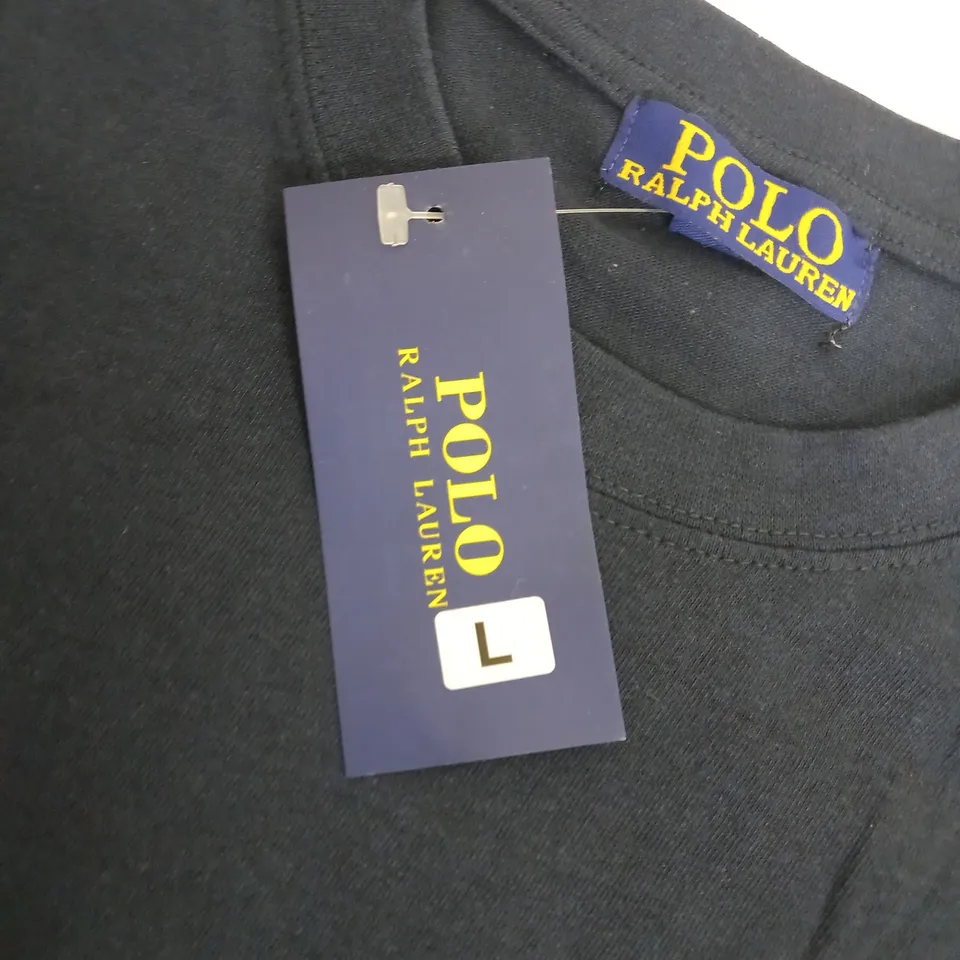 RALPH LAUREN POLO LOGO TSHIRT NAVY BLUE-LARGE