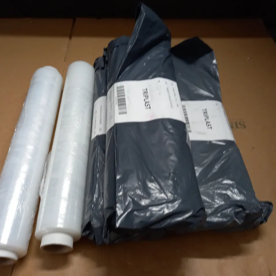 LOT OF 8 CLEAR STRETCH WRAP 17 MU 400MM EXTRA METERAGE