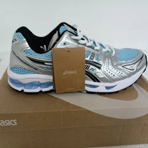 BOXED OASICS GEL-KAYANO 14 SIZE UK8.5 (ARCTIC SKY-PURE SILVER)