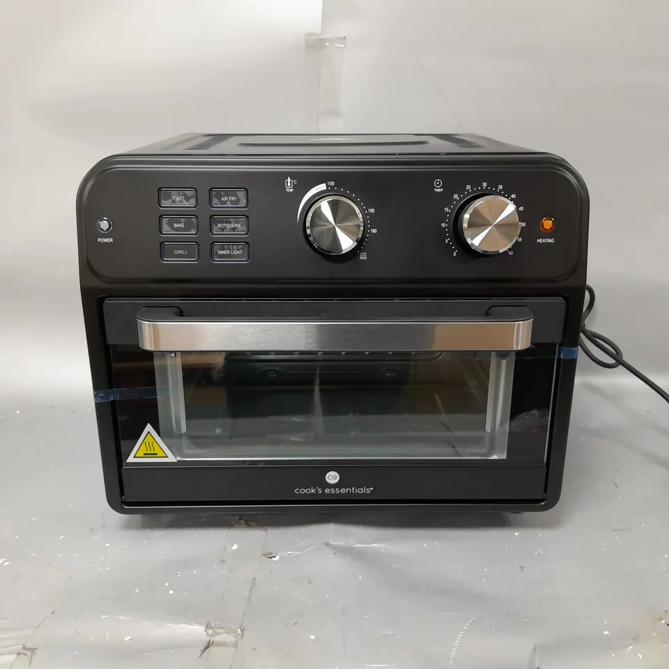 BOXED COOK'S ESSENTIAL 21-LITRE AIRFRYER OVEN IN BLACK