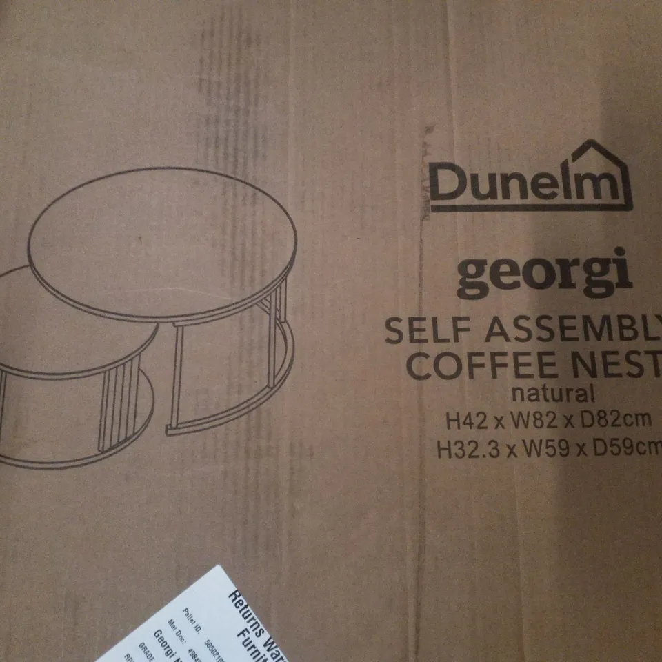 BOXED GEORGI NATURAL COFFEE NEST