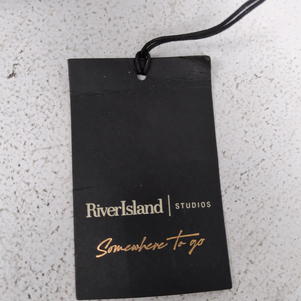 RIVER ISLAND STUDIOS BLACK CROSSBODY HANDBAG – 'SOMEWHERE TO GO' (TAG ATTACHED)