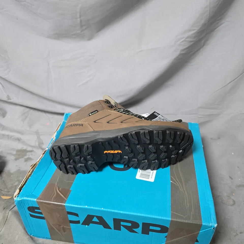 SCARPA BROWN WALKING BOOTS BOXED SIZE 5.5