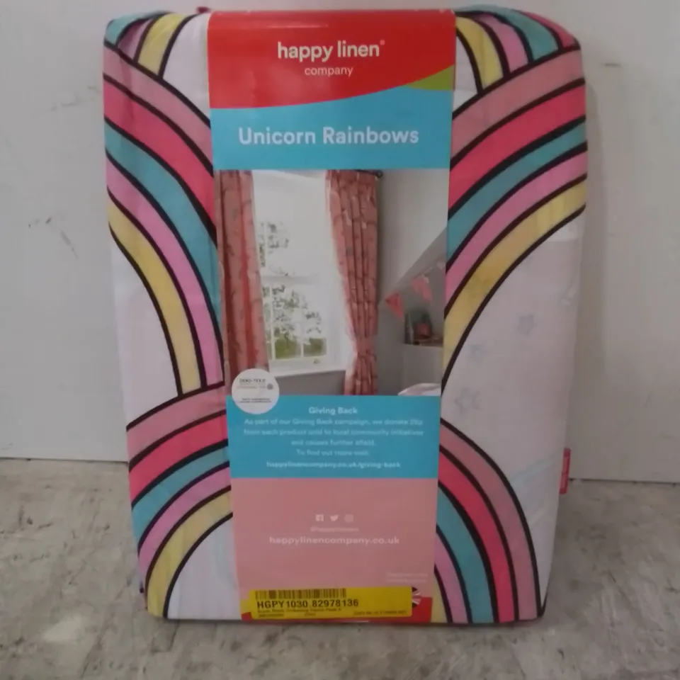 BOXED ORWIN ROOM DARKENING PENCIL PLEATED UNICORN CURTAINS // SIZE: 66" X 72"
