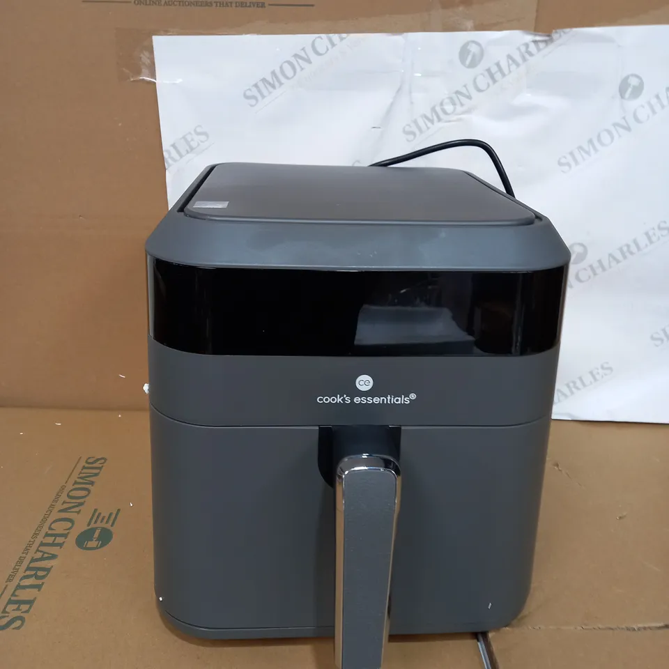 BOXED COOK'S ESSENTIALS 5.8L AIR FRYER IN SLATE GREY