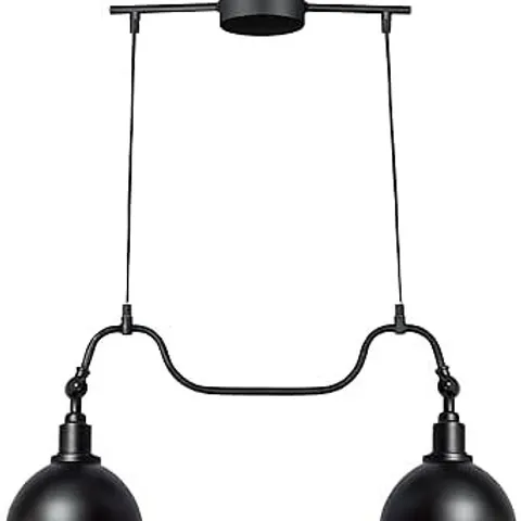 BOXED MARKSLOJD EKELUND TWIN CEILING PENDANT LIGHT, BLACK