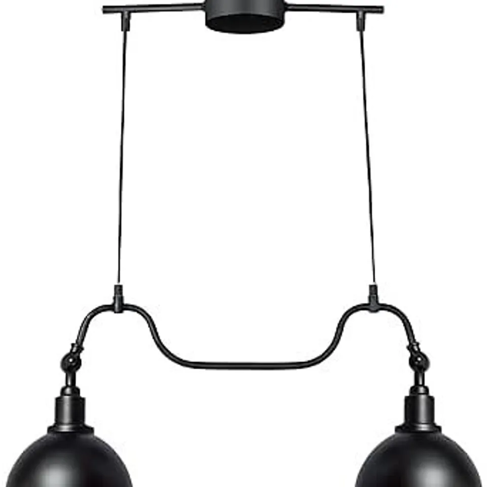 BOXED MARKSLOJD EKELUND TWIN CEILING PENDANT LIGHT, BLACK