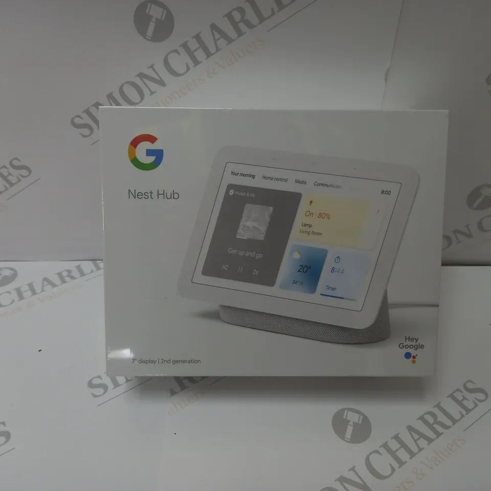 BRAND NEW BOXED GOOGLE NEST HUB 2ND GEN SMART SPEAKER WITH SCREEN - WHITE