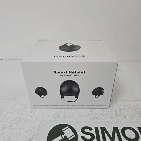 SMART HELMET FOR URBAN TRAFFIC – MATTE BLACK HELMET