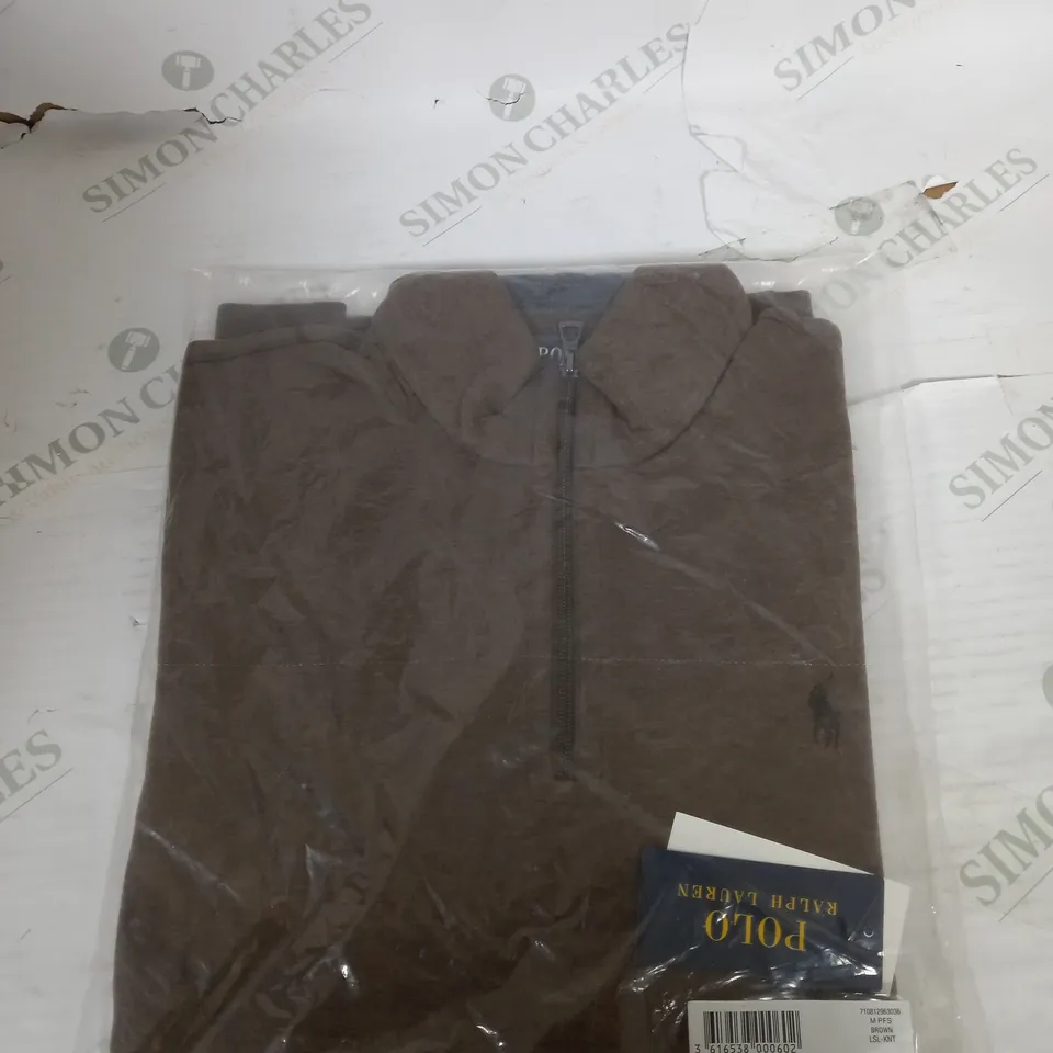 BAGGED POLO RALPH LAUREN 1/4 ZIP JUMPER SIZE M