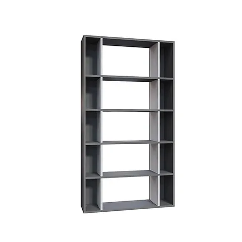 BOXED SANBORN BOOKCASE IN GREY/WHITE