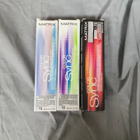 APPROXIMATELY 20 ASSORTED MATRIX SO COLOUR SYNC HAIR COLOURS 
