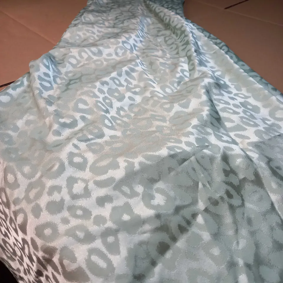 OMNES GREEN SATIN SLIP DRESS - SIZE 8