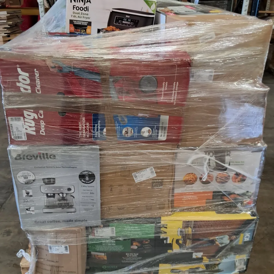 PALLET OF APPROXIMATELY 50 UNPROCESSED RAW RETURN HOUSEHOLD AND ELECTRICAL GOODS TO INCLUDE;