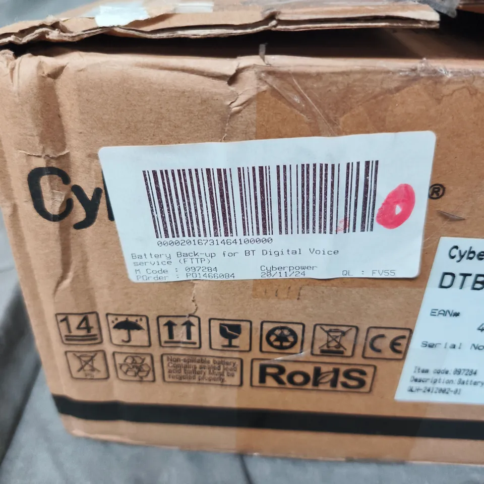 CYBERPOWER BATTERY BACK-UP UPS DTB24U12V-BT2 (BT DIGITAL VOICE) BOXED