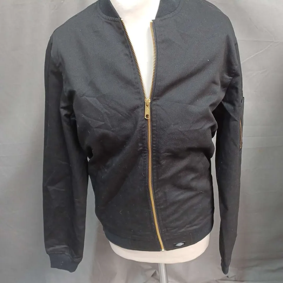 DICKIES HUGHSON BOMBER JACKET IN BLACK SIZE XS