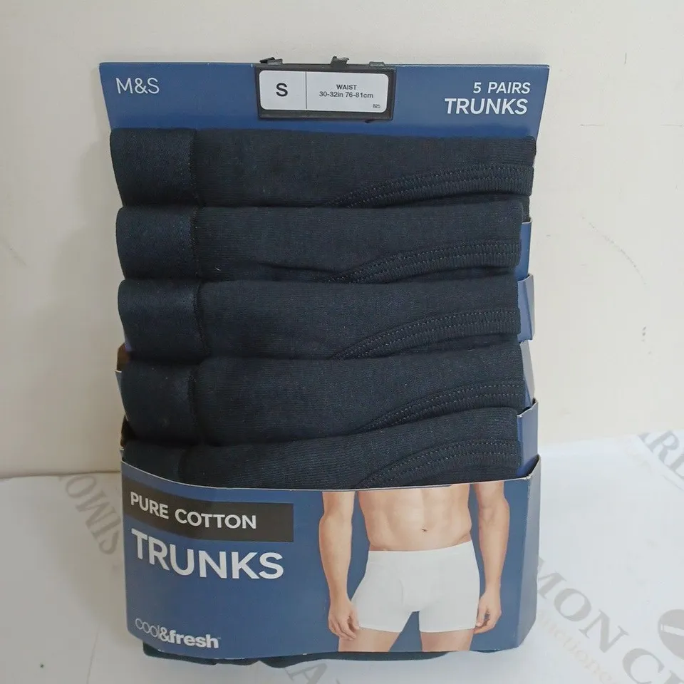 M&S 5-PAIRS OF TRUNKS - S