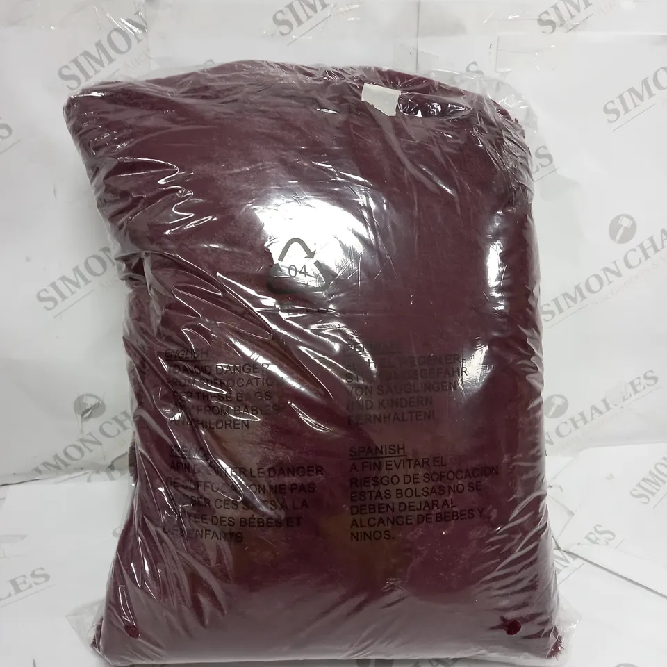 BOXED COZEE HOME HEATED THROW IN SHIRAZ WINE 