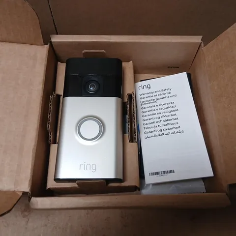 RING VIDEO DOORBELL – BOXED UNIT
