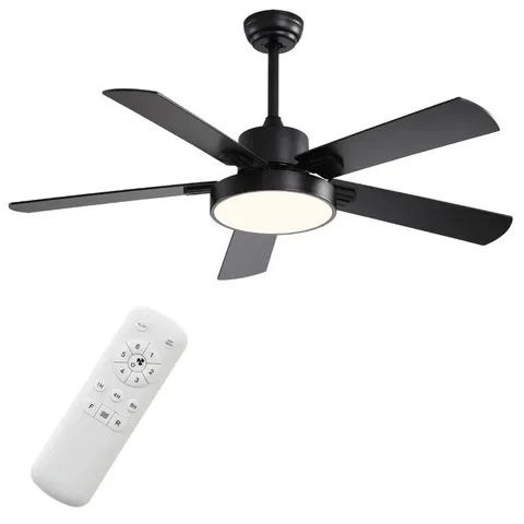 BOXED ARVINE 5-BLADE LED CEILING FAN WITH REMOTE CONTROL AND LIGHT KIT