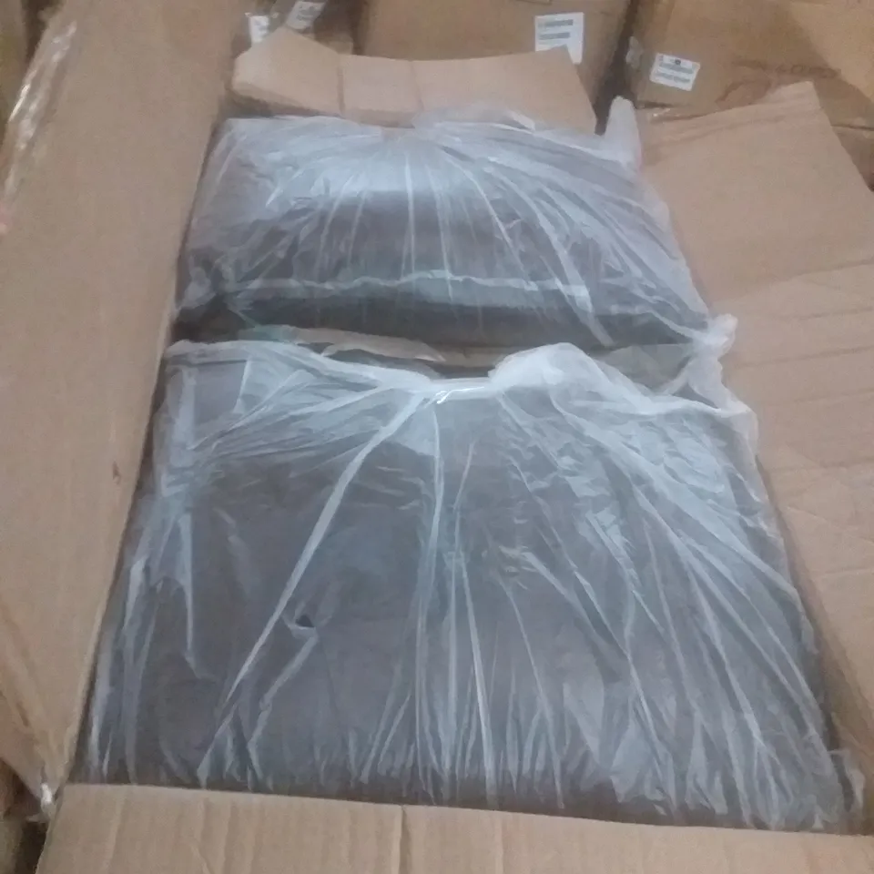 BOXED DARK BROWN METAL FRAME SMALL 2 SEATER SOFA PARTS