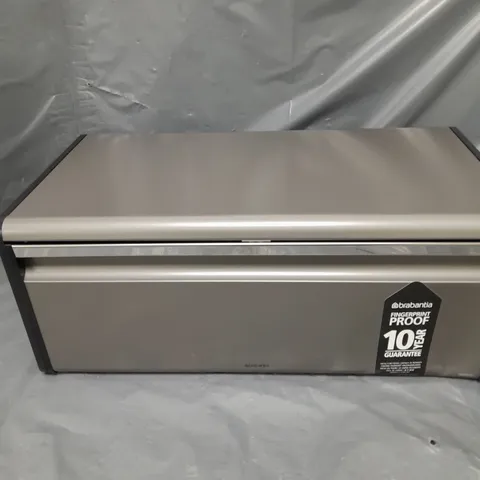 BRABANTIA FALL FRONT BREAD BIN IN PLATINUM