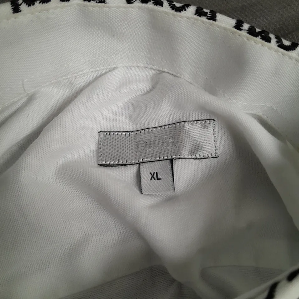 DIOR LONG SLEEVE SHIRT IN WHITE - XL