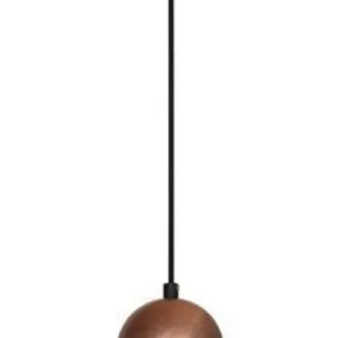 BOXED PAIR OF MILAGRO HARALD BLACK CEILING PENDANT 1 LIGHTS, METAL BLACK SHADE