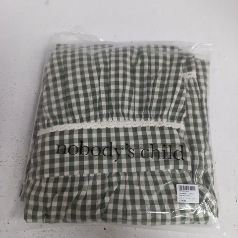 BAGGED NOBODYS CHILD DARA MIDI DRESS IN GREEN - UK 12
