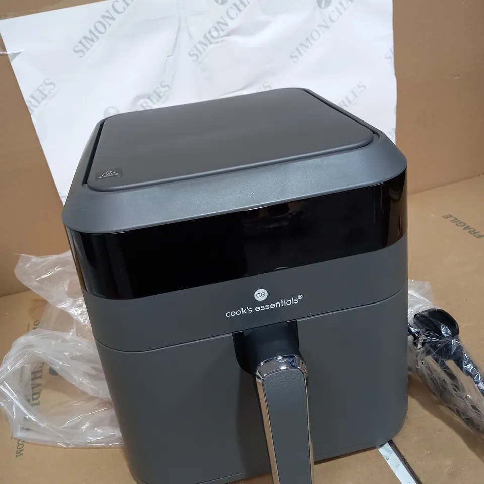 BOXED COOK'S ESSENTIALS 5.8L AIR FRYER IN SLATE GREY